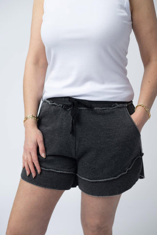 Adalyn Vintage Wash Sweat-Shorts