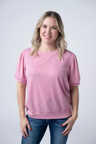 Maya Cozy Feminine Short Sleeve Top