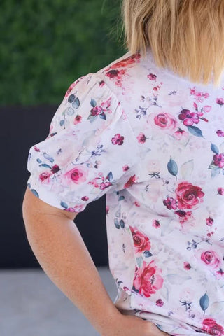 Maya Cozy Feminine Short Sleeve Top