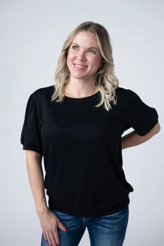 Maya Cozy Feminine Short Sleeve Top