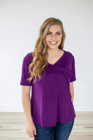 SALE- Slouchy Pocket Comfy Tee (many colors!)