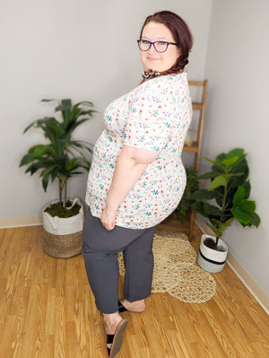 Flatter + Stretch Mini-Ruffle Tees (PRINTS!)