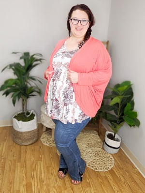 Without Question Slinky Vneck Babydoll Top