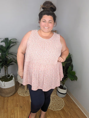 Ditsy Darling Tiered Flowy Tank