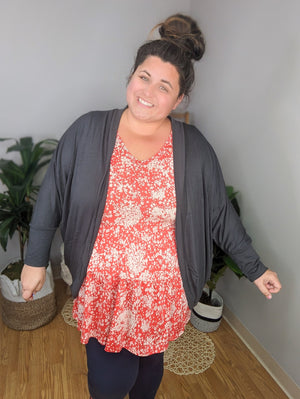 Bloom Balance Tiered Tank in Red