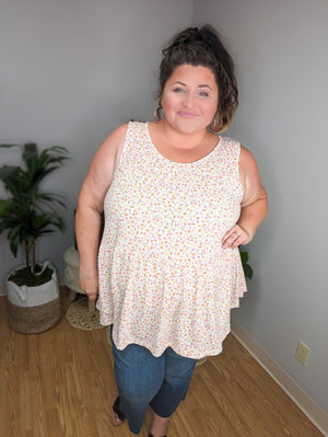 Ditsy Darling Tiered Flowy Tank