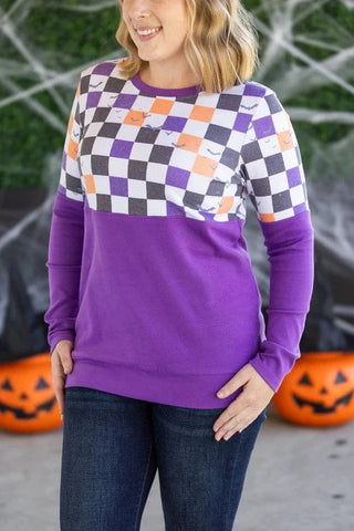 SALE- PHC Triple Stretch Pullover in HALLOWEEN-2- Long Sleeve Tops-MICHELLE MAE-Styled by Stacked - A Plus Size Women's Boutique in Lakeville, MN
