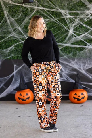 $0 Down Preorder: HALLOWEEN LOUNGE PANTS-3- Hooded Tops-MICHELLE MAE-Styled by Stacked - A Plus Size Women's Boutique in Lakeville, MN