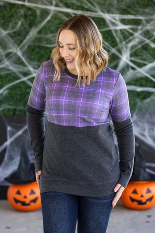 SALE- PHC Triple Stretch Pullover in HALLOWEEN-2- Long Sleeve Tops-MICHELLE MAE-Styled by Stacked - A Plus Size Women's Boutique in Lakeville, MN