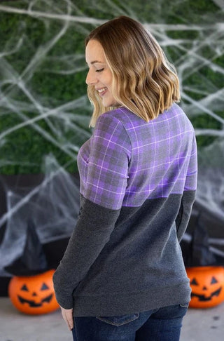 SALE- PHC Triple Stretch Pullover in HALLOWEEN-2- Long Sleeve Tops-MICHELLE MAE-Styled by Stacked - A Plus Size Women's Boutique in Lakeville, MN
