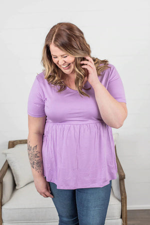 Flatter + Stretch Mini-Ruffle Tees (solid colors!) Tops Michelle Mae 