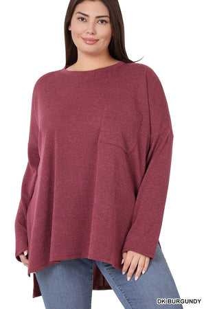 Melinda Melange Pocket Pullover