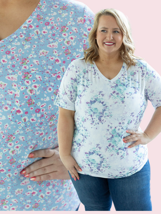 Pocketful of Perfect Tees- Floral Vibes