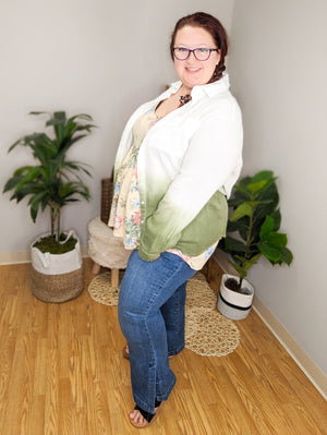 Gauze Dip Dye Buttondown