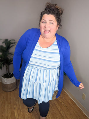 I Heart the 90s Ribbed Tiered Tank (2 colors)
