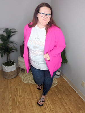 Boardroom Badass Hot Pink Blazer