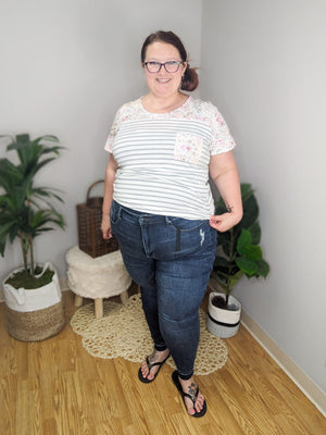 Judy Blue Tummy Control Released Hem Skinny