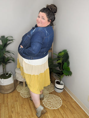 Honey Sweet Flutter Sleeve Tiered Dress (2 colors)