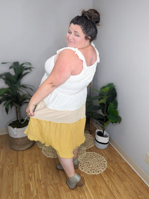 Honey Sweet Flutter Sleeve Tiered Dress (2 colors)