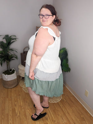 Honey Sweet Flutter Sleeve Tiered Dress (2 colors)