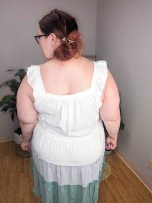 Honey Sweet Flutter Sleeve Tiered Dress (2 colors)
