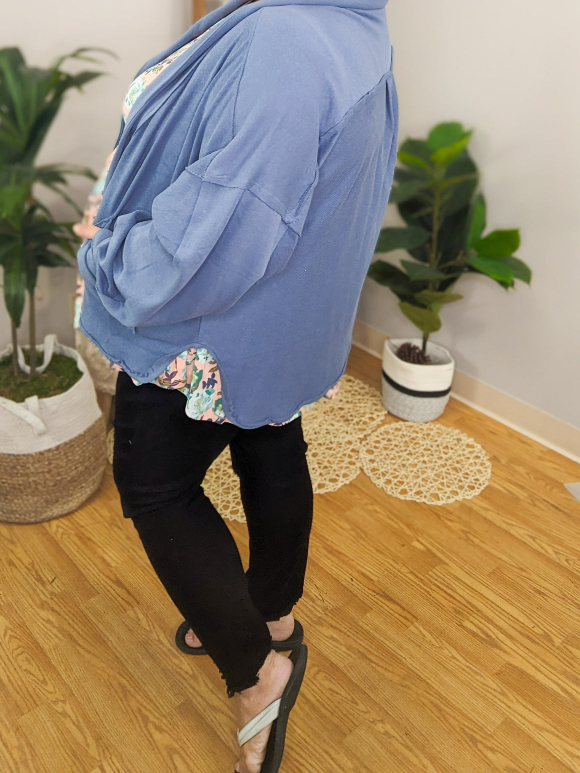 Judy Blue Black Tummy Control Sharkbite Skinny Jeans