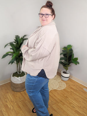 Point Blank Oversized Jacket Cardigan