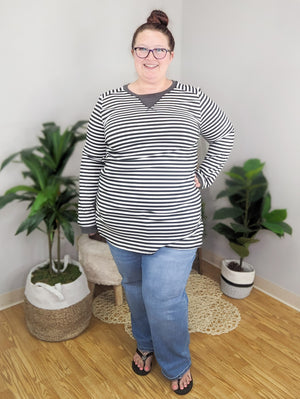 A Bit Nautical Striped Tunic Top