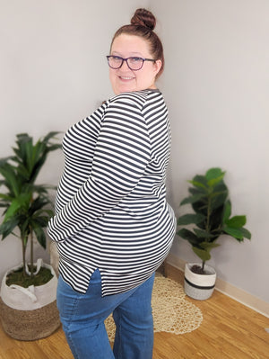 A Bit Nautical Striped Tunic Top