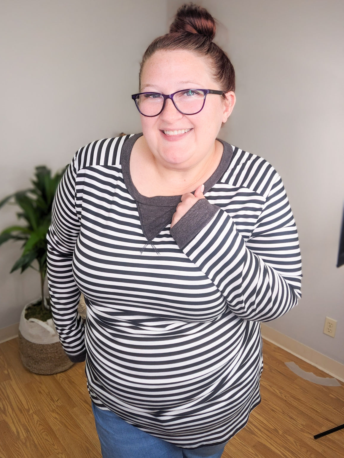 A Bit Nautical Striped Tunic Top