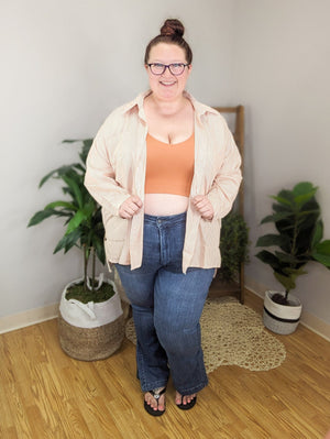Remy Ribbed V-Neck Brami Bralette