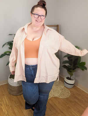 Selene Oversized High Low Button-Down