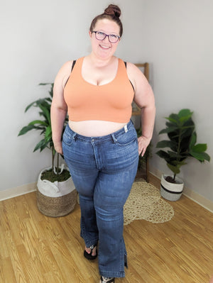 Remy Ribbed V-Neck Brami Bralette