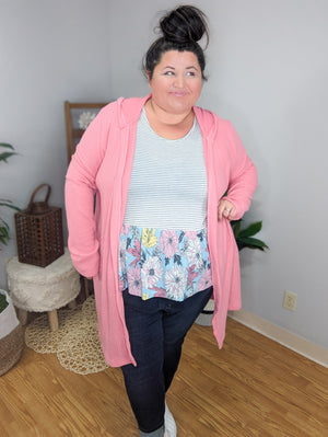 Blossom Blocked Stripe + Floral Flowy Tank (3 colors)