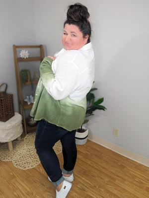 Gauze Dip Dye Buttondown