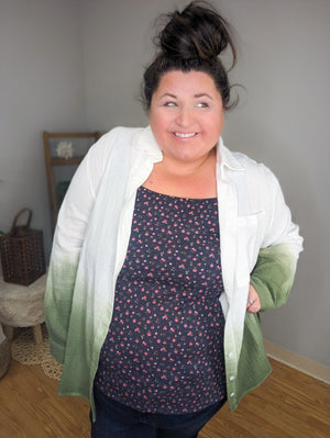 Gauze Dip Dye Buttondown
