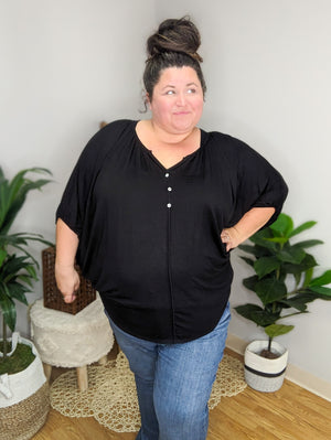 Draped Darling High Low Top (2 colors)