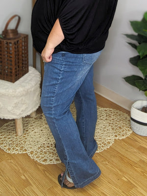 Judy Blue Tummy Control Side Slit Bootcut