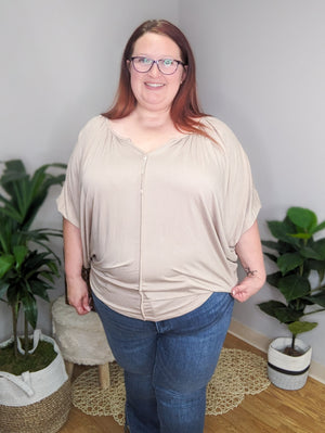 Draped Darling High Low Top (2 colors)