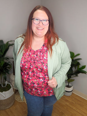 SALE- Soft in Sage Boyfriend Blazer