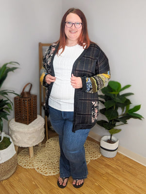 Mixed Feelings Open Cardigan ( 2 colors)