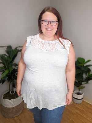 Lace and Grace Flowy Tank