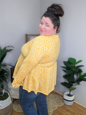 Abby Ditsy Floral Babydoll Top