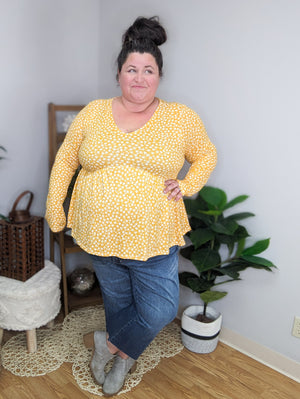 Abby Ditsy Floral Babydoll Top