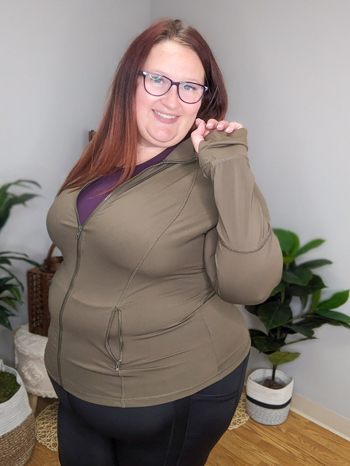 Kaylee Athletic Full Zip Top