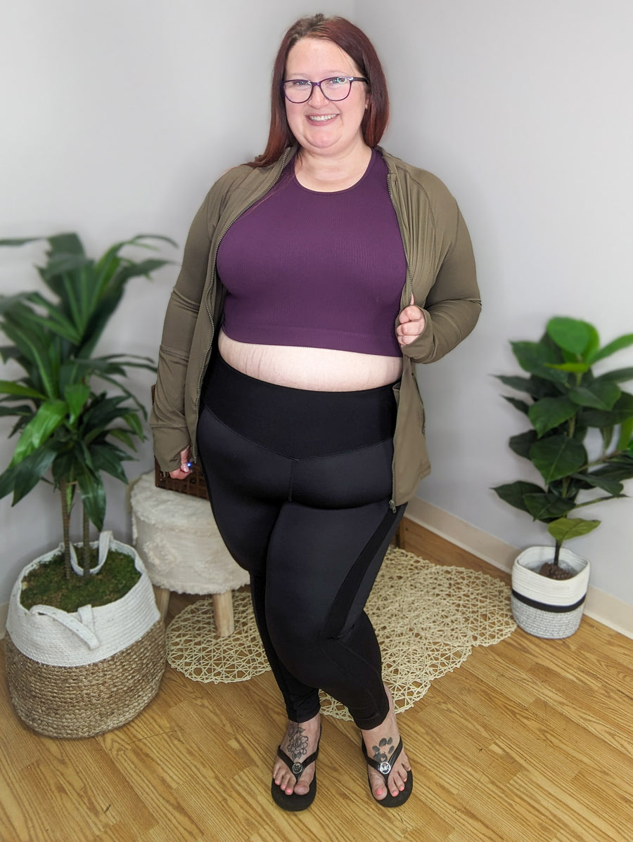 Kaylee Athletic Full Zip Top