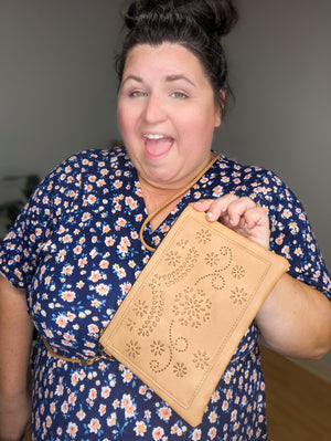 Praline Laser Cut Whimsical Crossbody