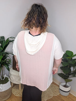 Shirley Soft + Light Pink Hooded Pullover