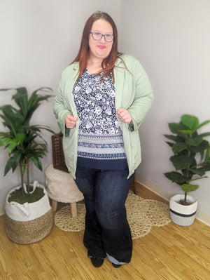SALE- Soft in Sage Boyfriend Blazer