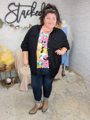 Charlene Fringe Bottom Lightest Buttondown